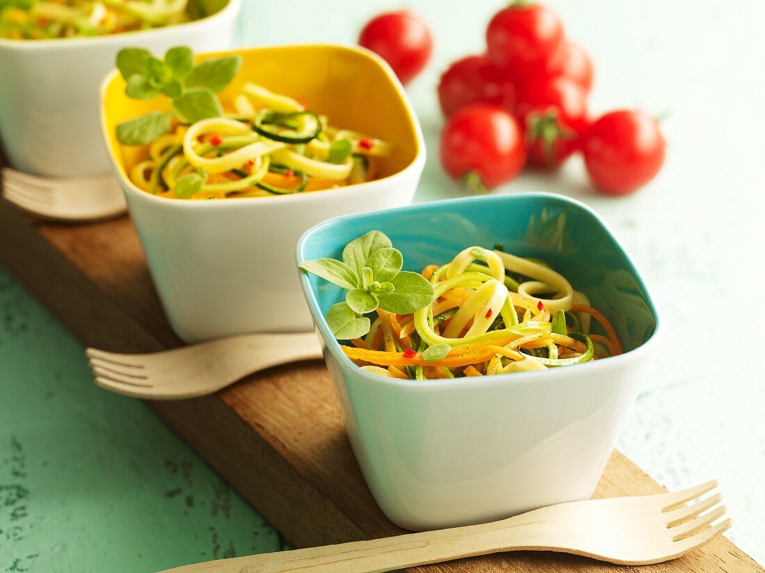 Fettuccine con la verdura (pasta with vegetables)