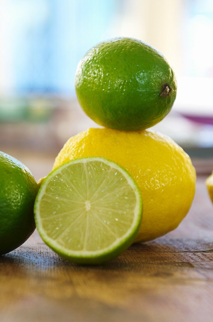 Lemons and Limes; Whole, Half and Slice