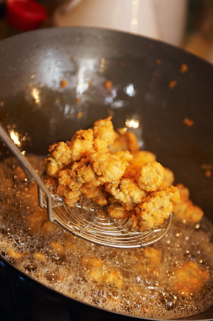 Fried oysters