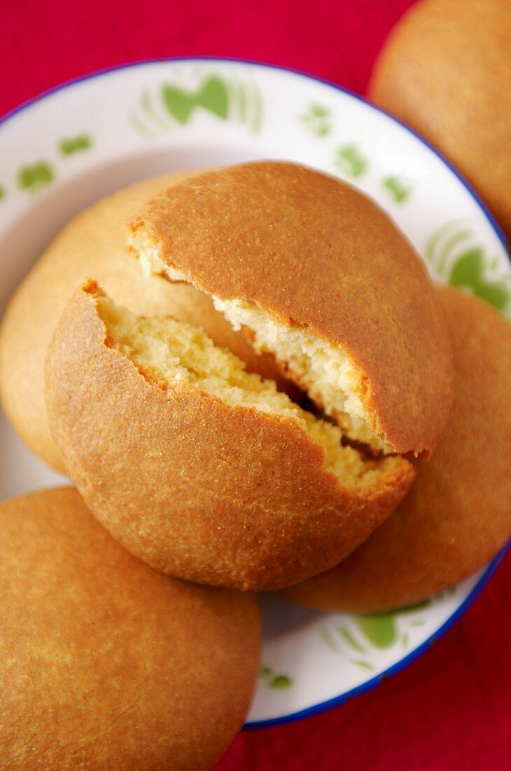 Wheat semolina bread rolls, Morocco