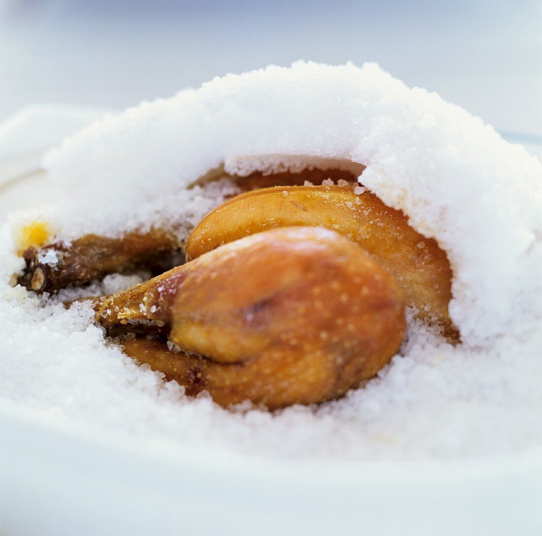 Chicken in a salt crust (Vendée, France)