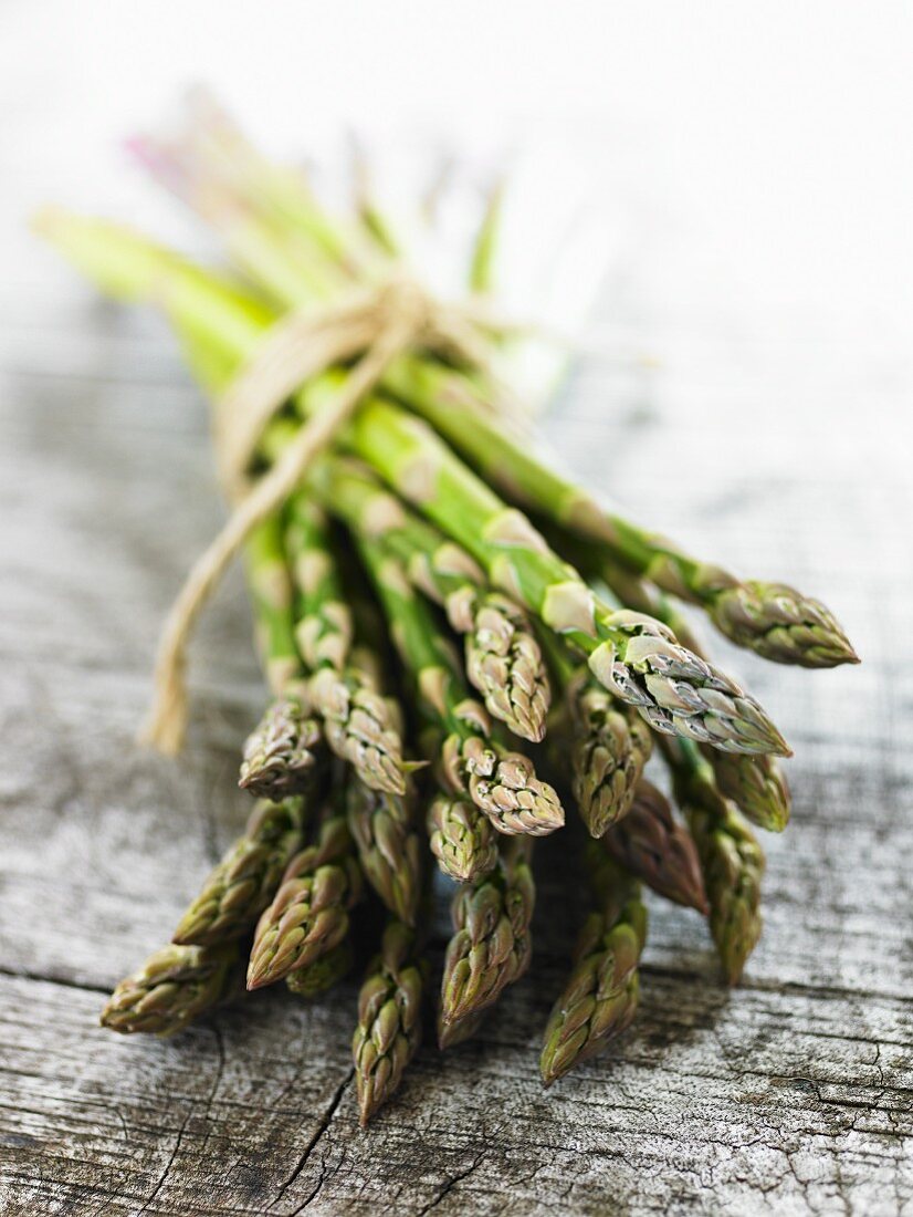 Bundle of Asparagus Tied with Twine