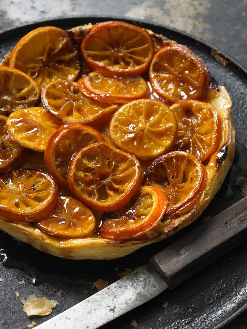 Tarte Tatin mit Zitrusfrüchten