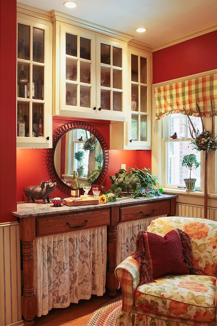 Sitting area in kitchen