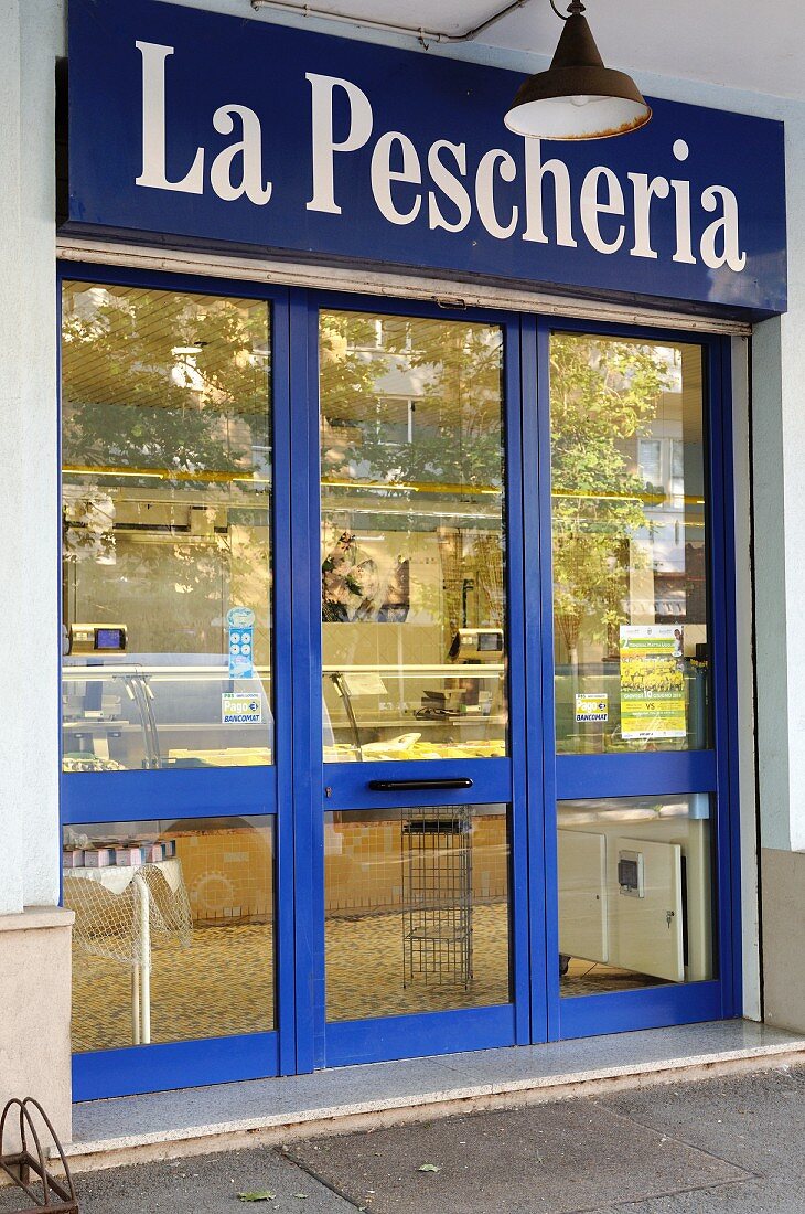 A fish mongers shop in Italy