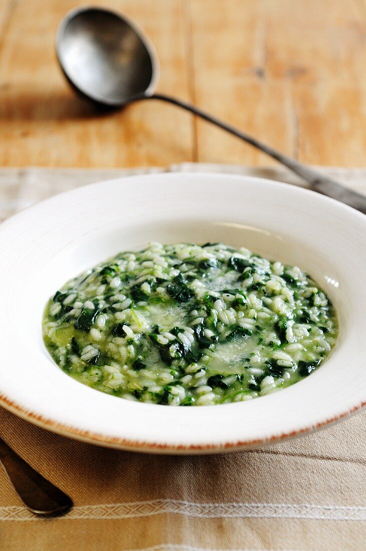 Spinach and parmesan risotto