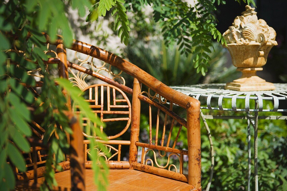 Detail of Wood Garden Chair