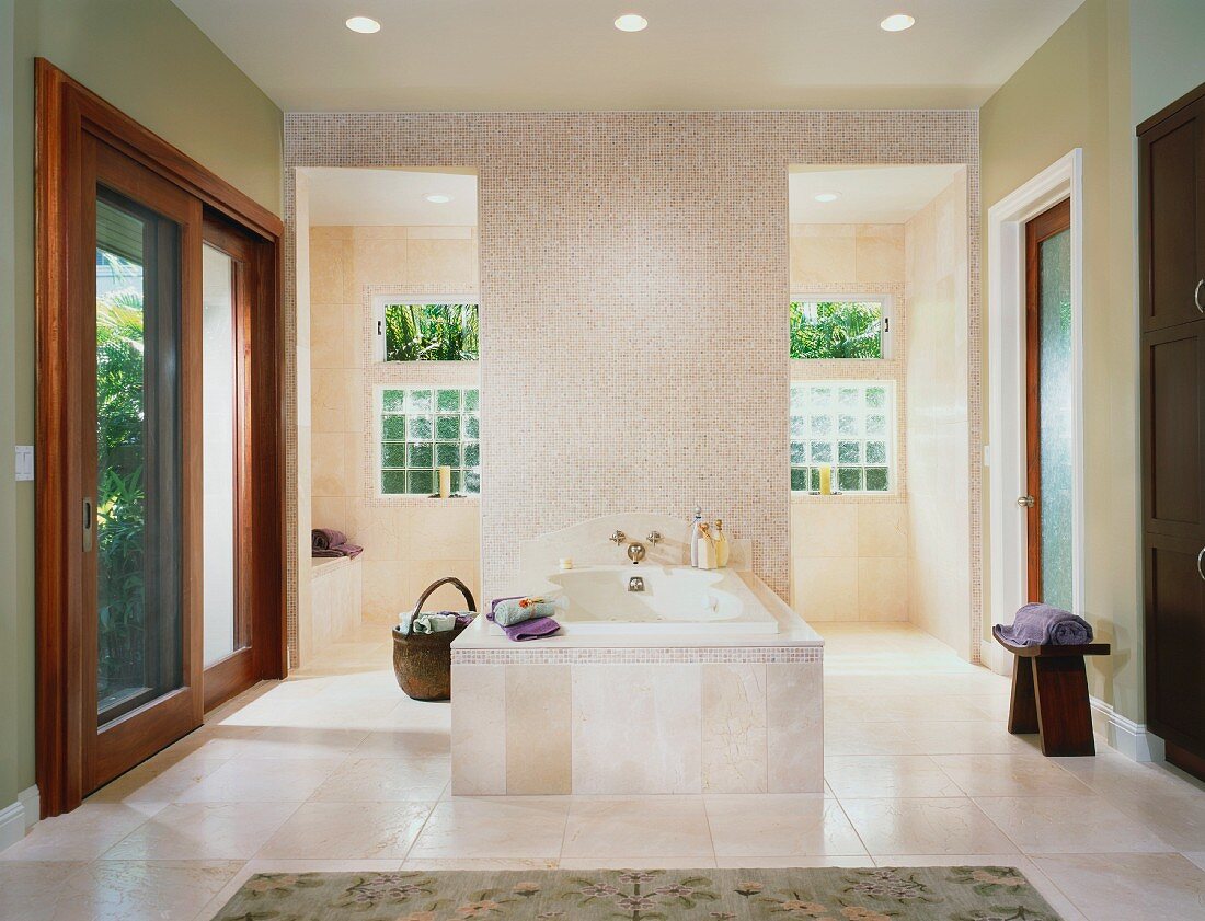 Elegant Contemporary Master Bathroom