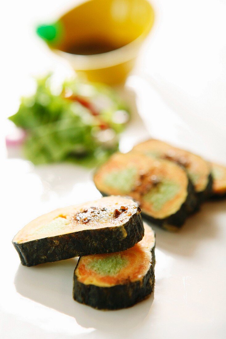 Krebsfleisch-Sushi