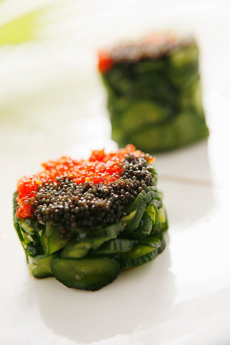 Gurkensalat mit Kaviar (China)