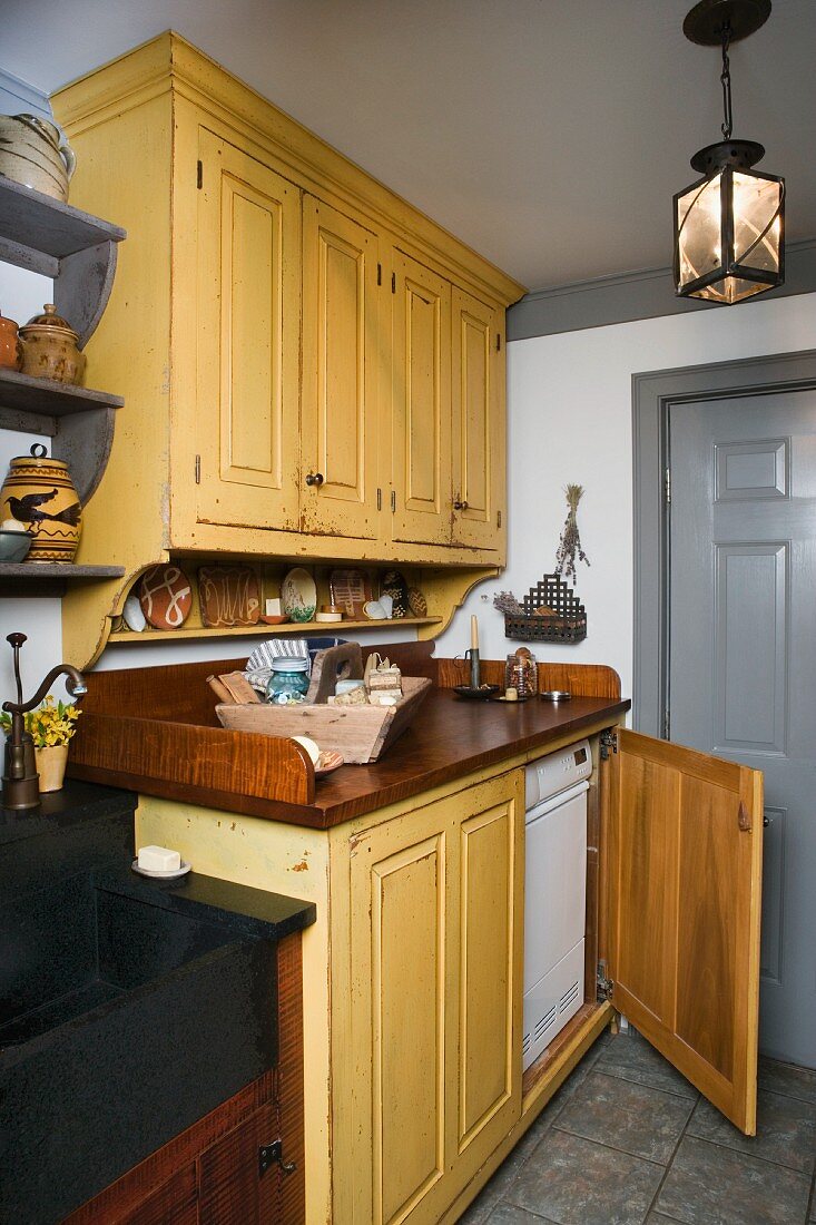 Rustic wooden dresser