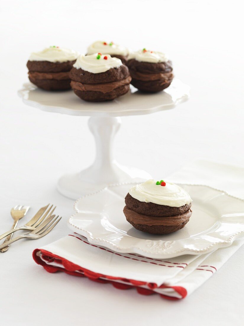 Christmas whoopie pies