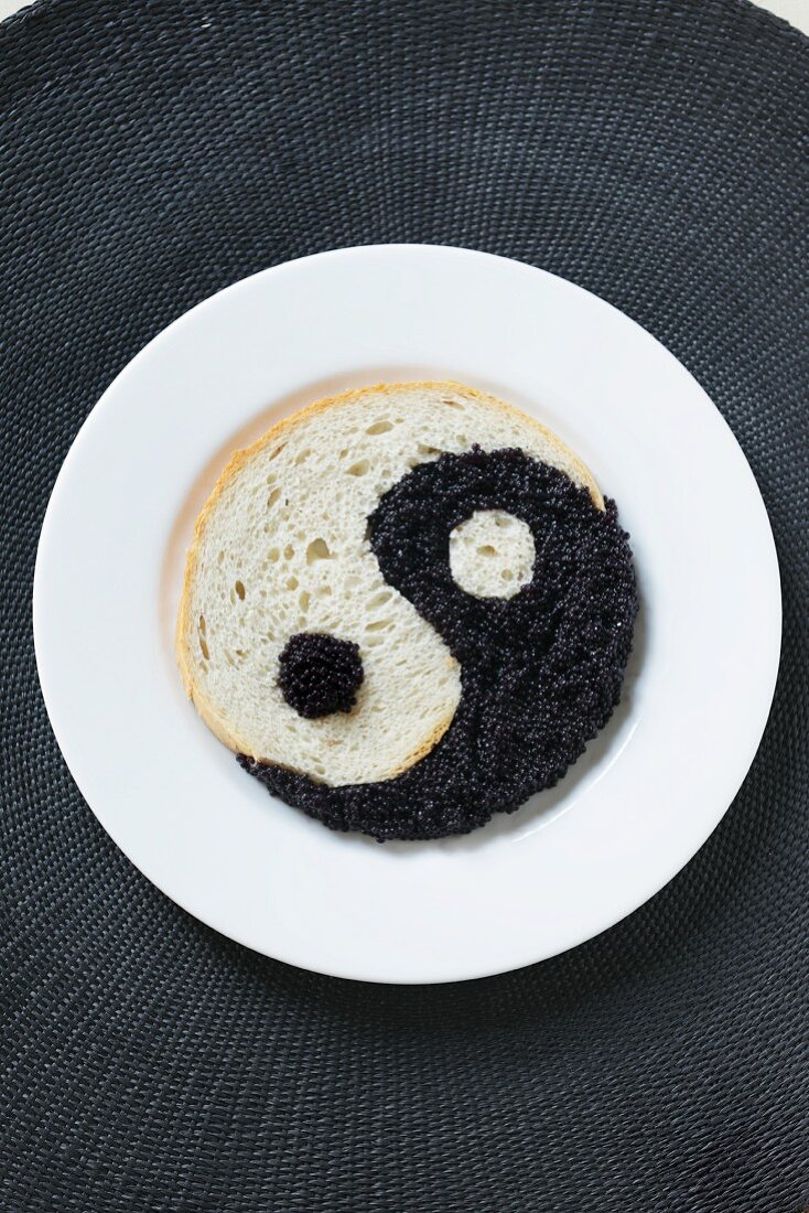 Bread and caviar (yin yang)