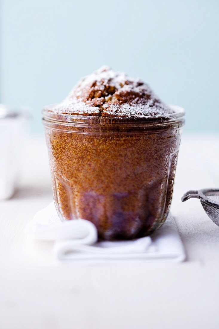 Carrot and cardamom Bundt cake in a jar