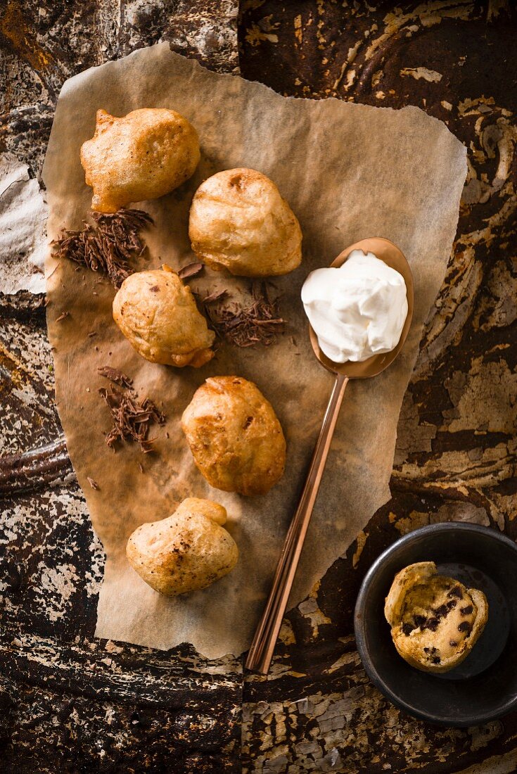 Chocolatechip Dokies (Kombination aus Doughnuts und Chocolatechip Cookies)