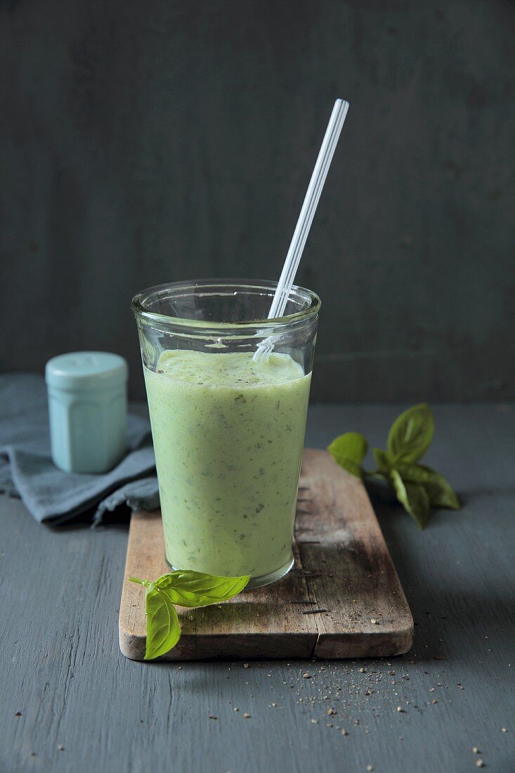 A buttermilk and basil shake