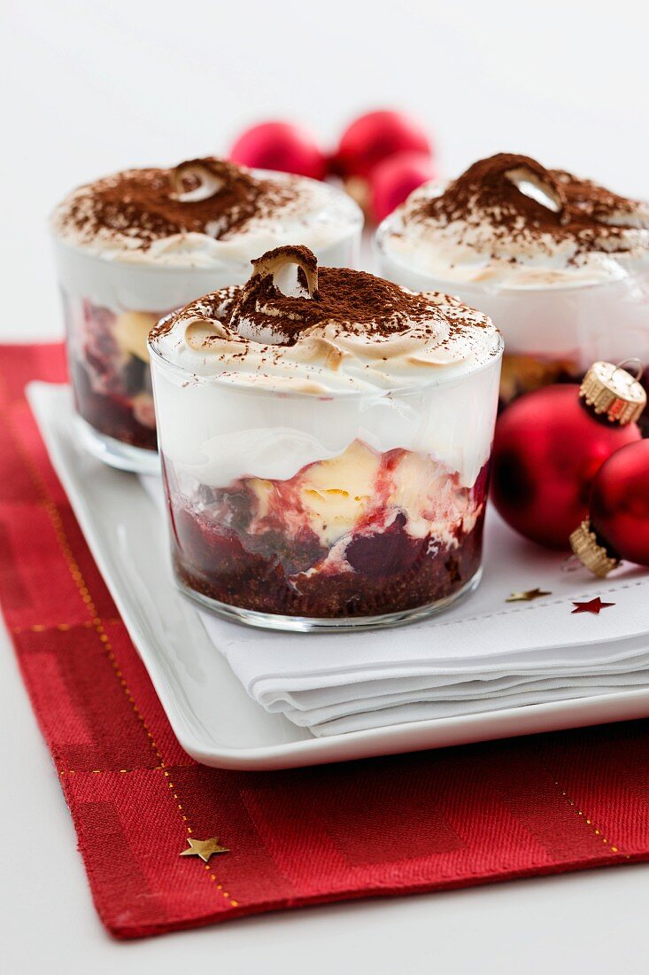 Black Forest cherry bombs for Christmas
