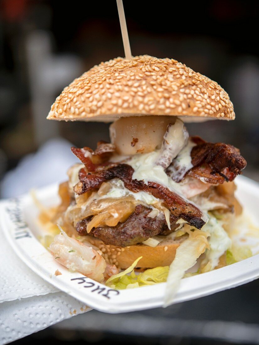 Surf and Turf Burger