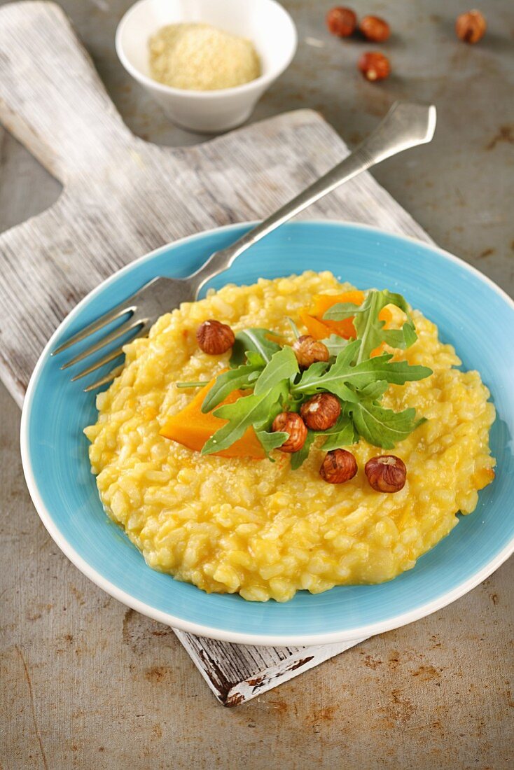 Risotto mit Hokkaidokürbis