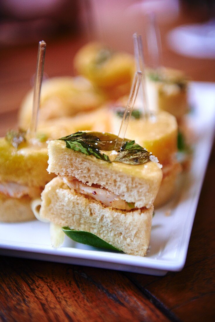 Delicious mini sandwiches