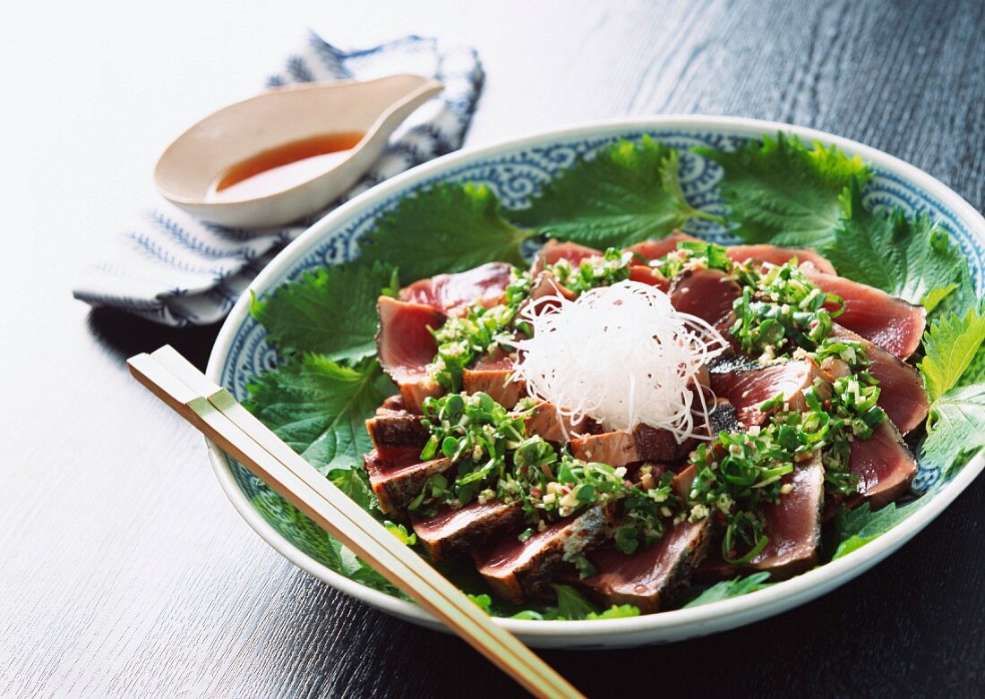 Flash-fried Bonito fillets (Japan)