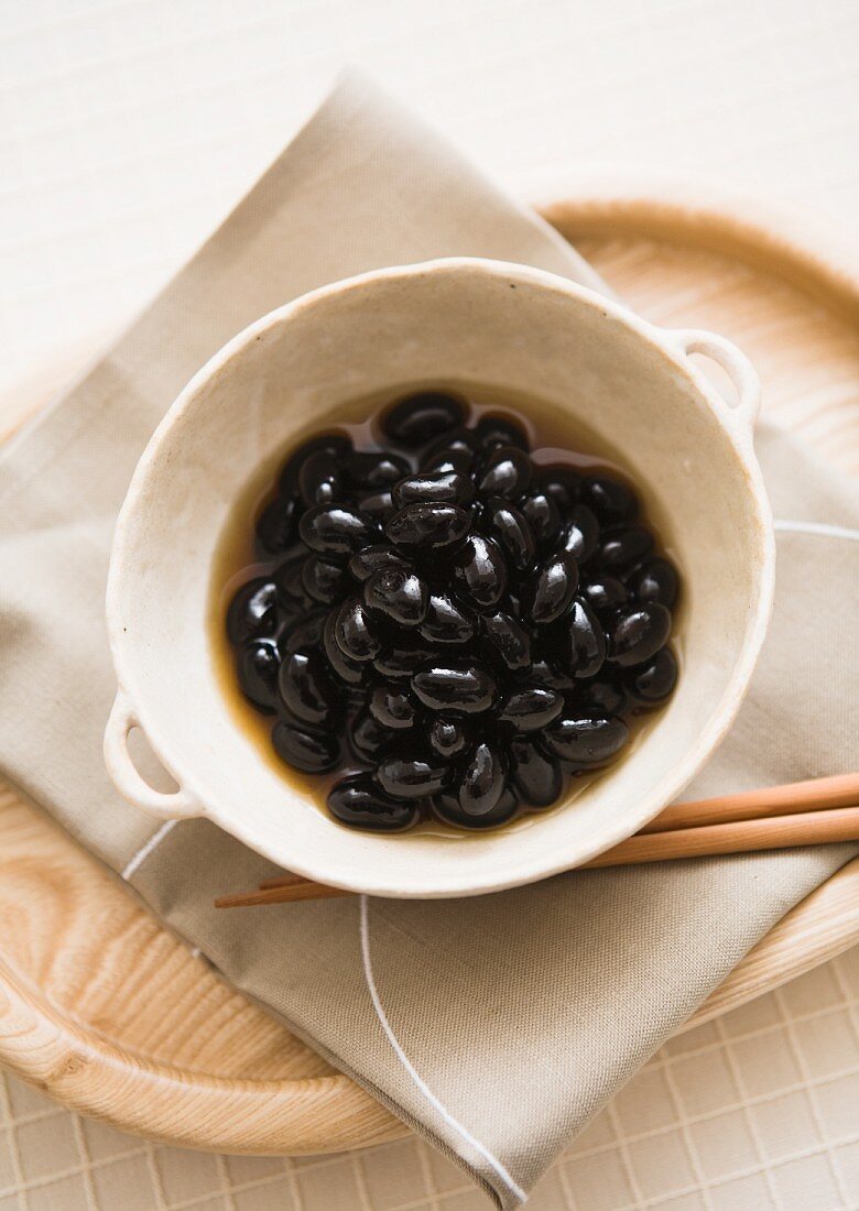Pickled black beans