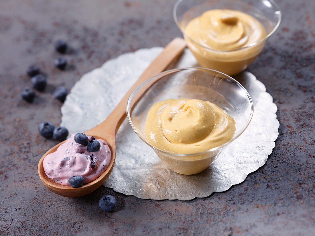 Blueberry and sea buckthorn quark