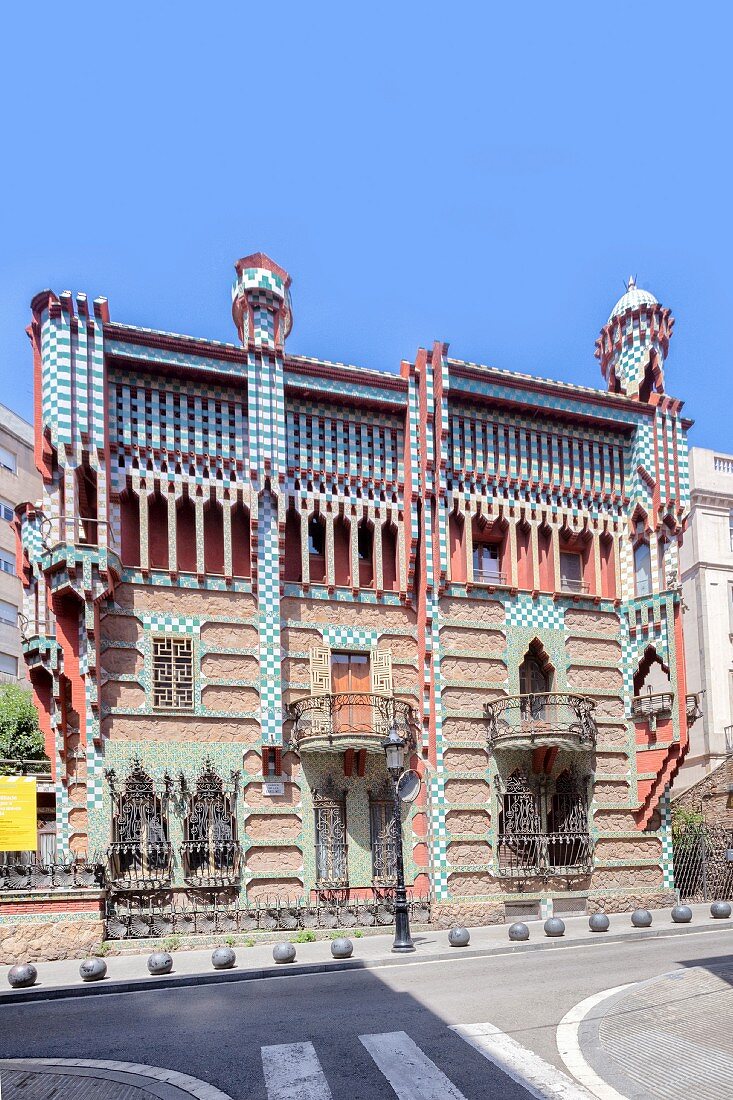 Casa Vicens, Gaudís house in Barcelona, Catalonia, Spain