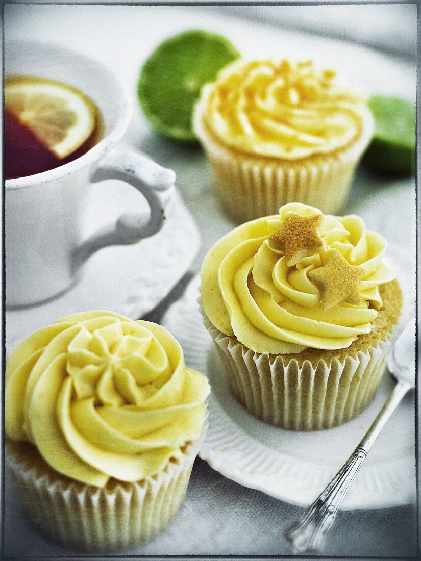 Limetten Cupcakes