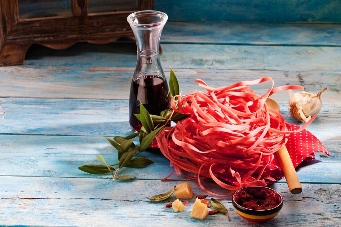 Tagliatelle Barolo – tagliatelle with red wine