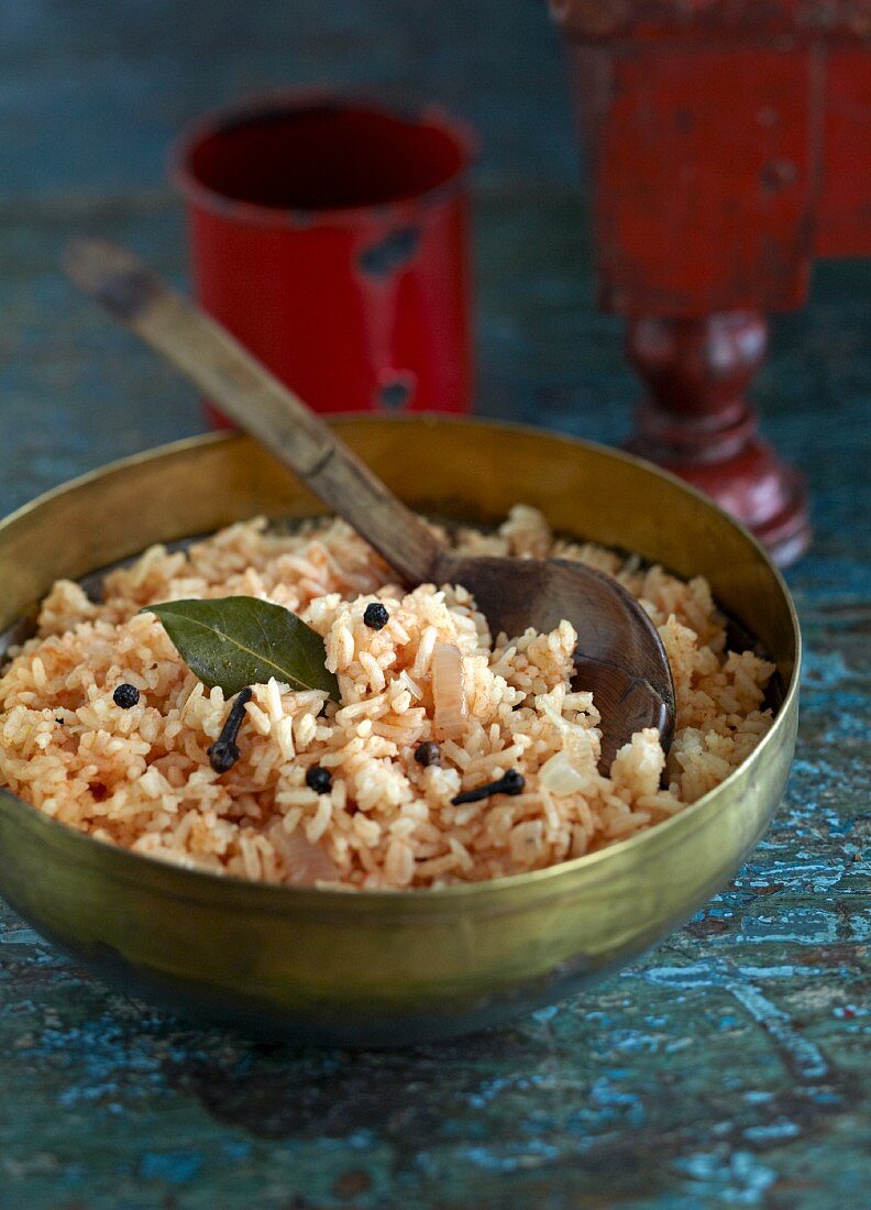 Pilau rice with spices
