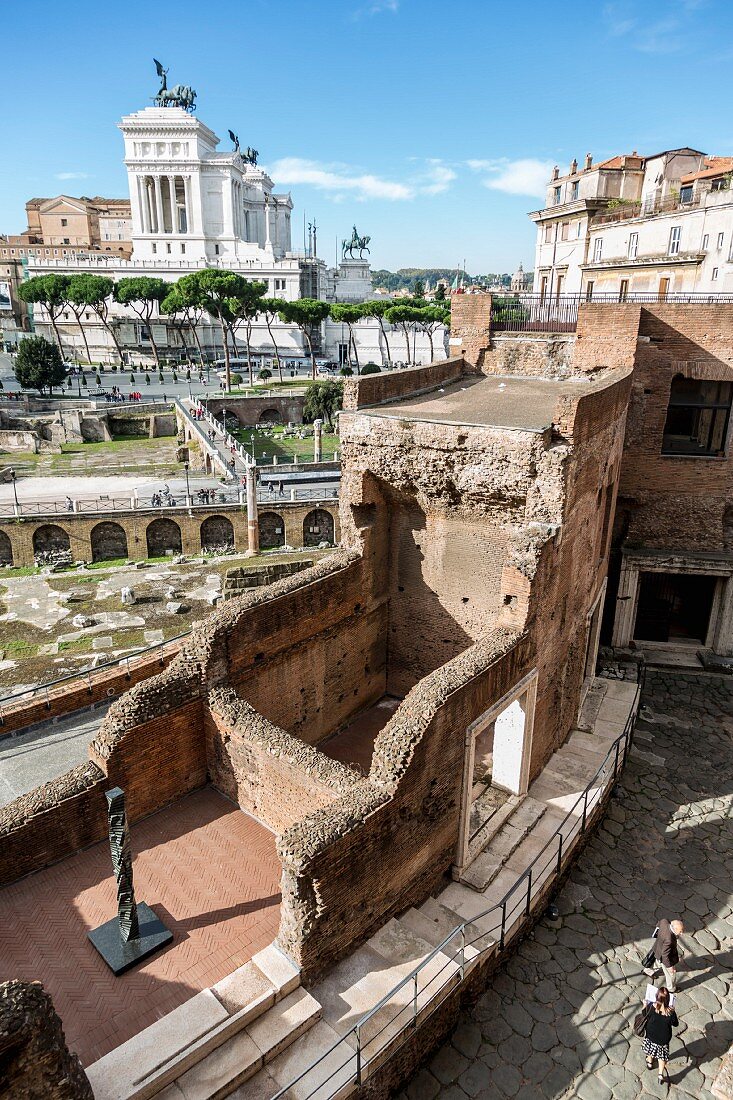 The ruins of Trajan's Market, Rome