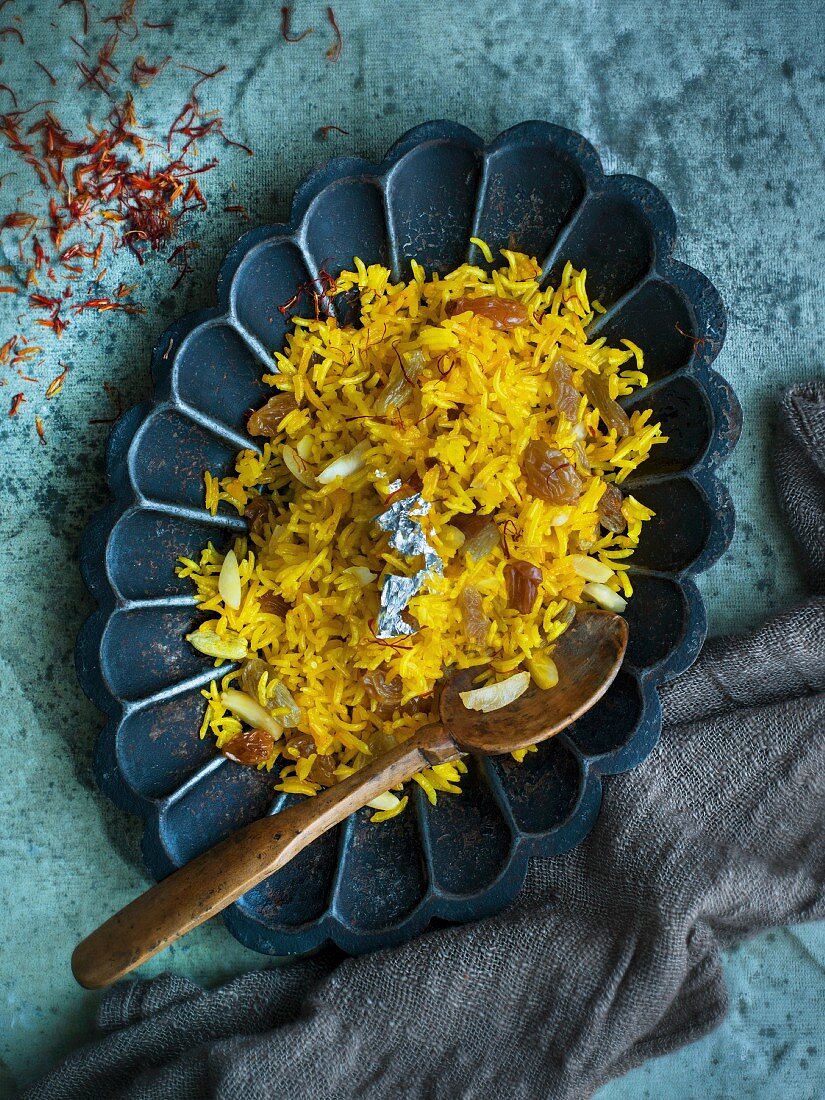 Indian saffron rice