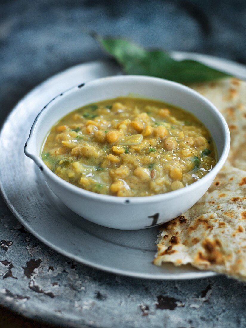 Dhal and chapatis