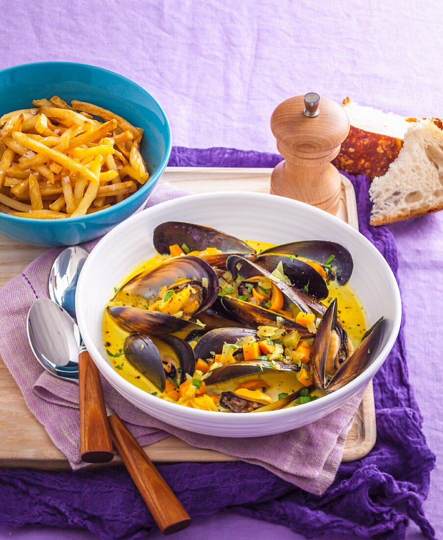 French mussel soup