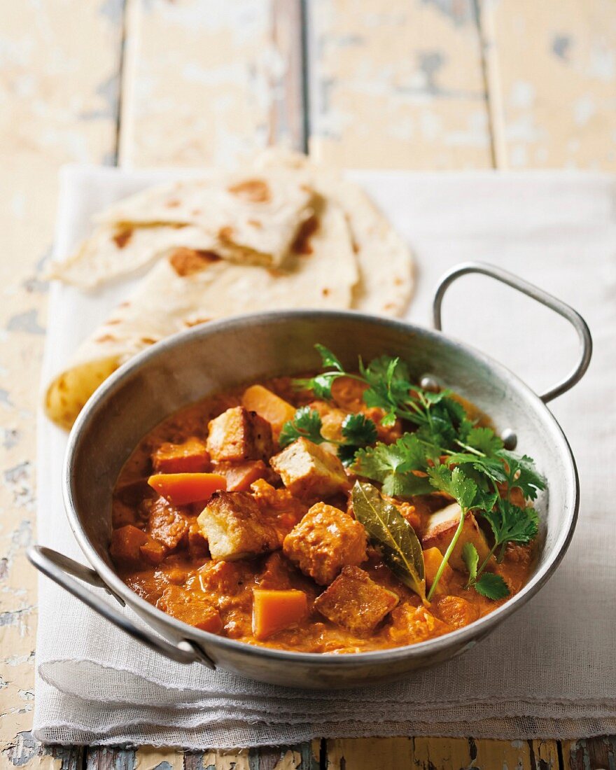 Tofu and pumpkin curry