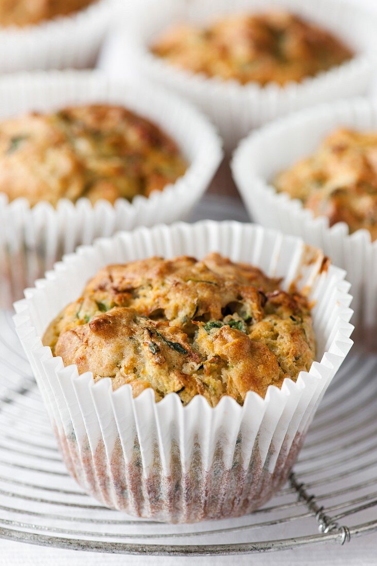 Spinat-Parmesan-Muffins