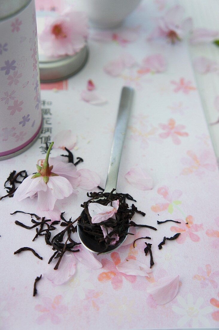 Japanese cherry blossom tea
