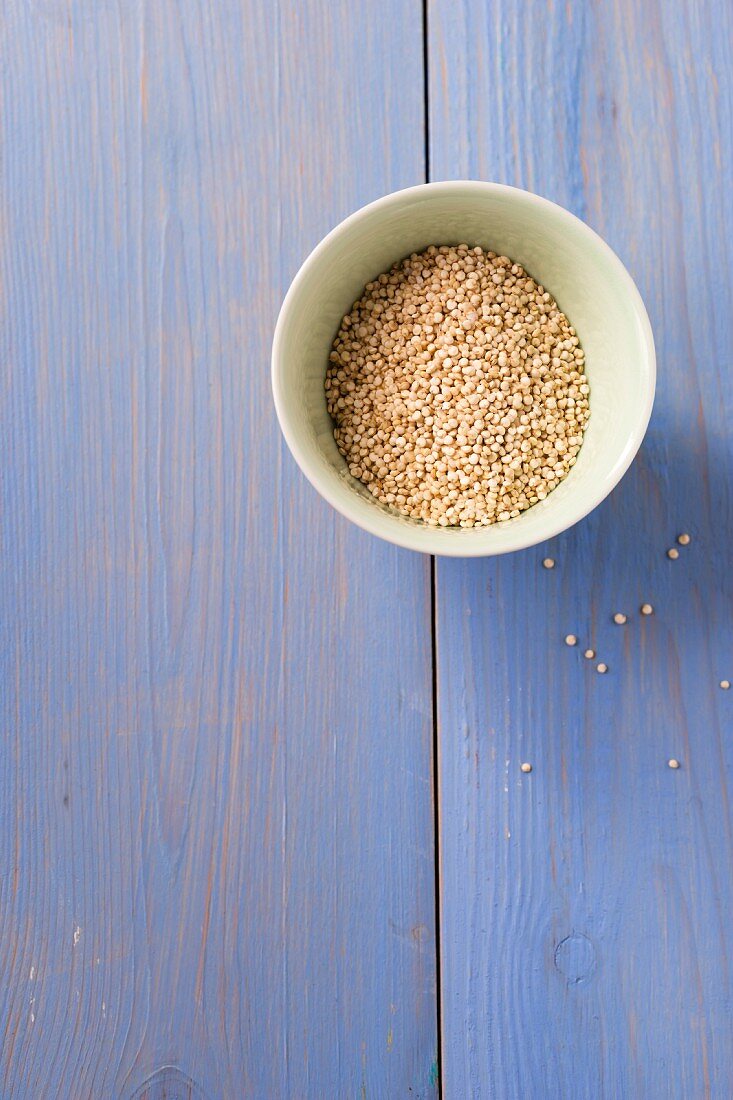 Quinoa in a small bowl