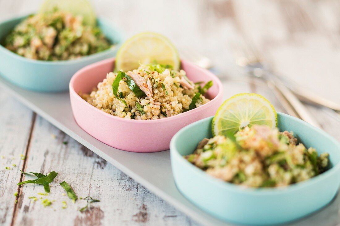 Quinoa-Tabouleh mit Thunfisch