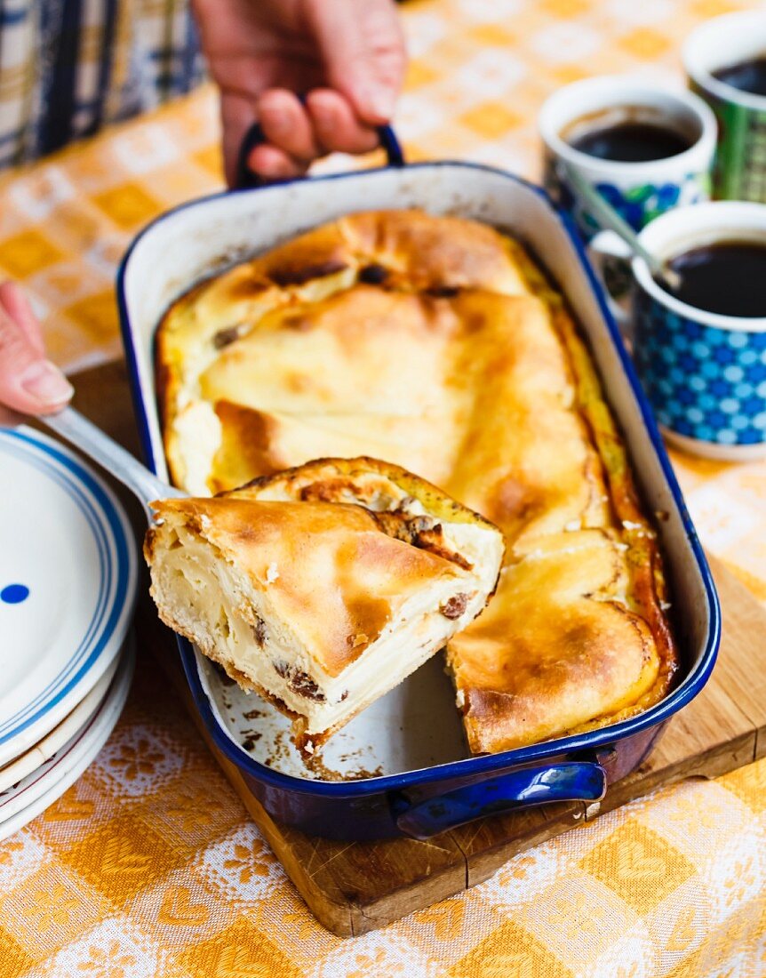 Quarkstrudel in der Reine