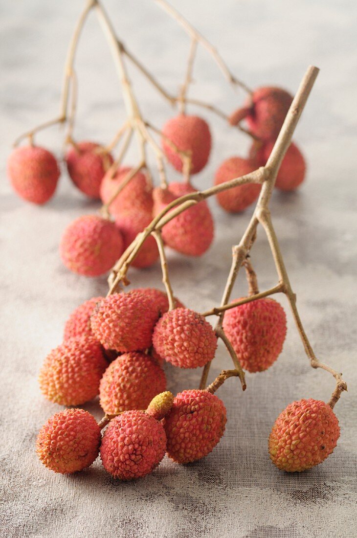 Lychees on a sprig