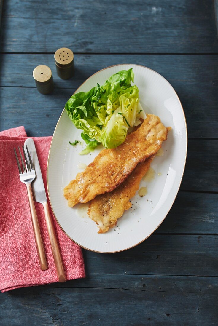 Whitefish in beer batter