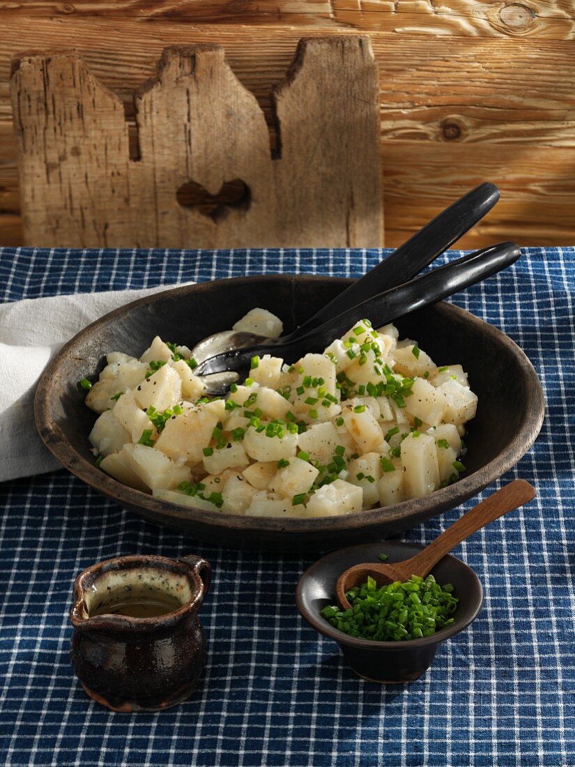 Celery salad with chives