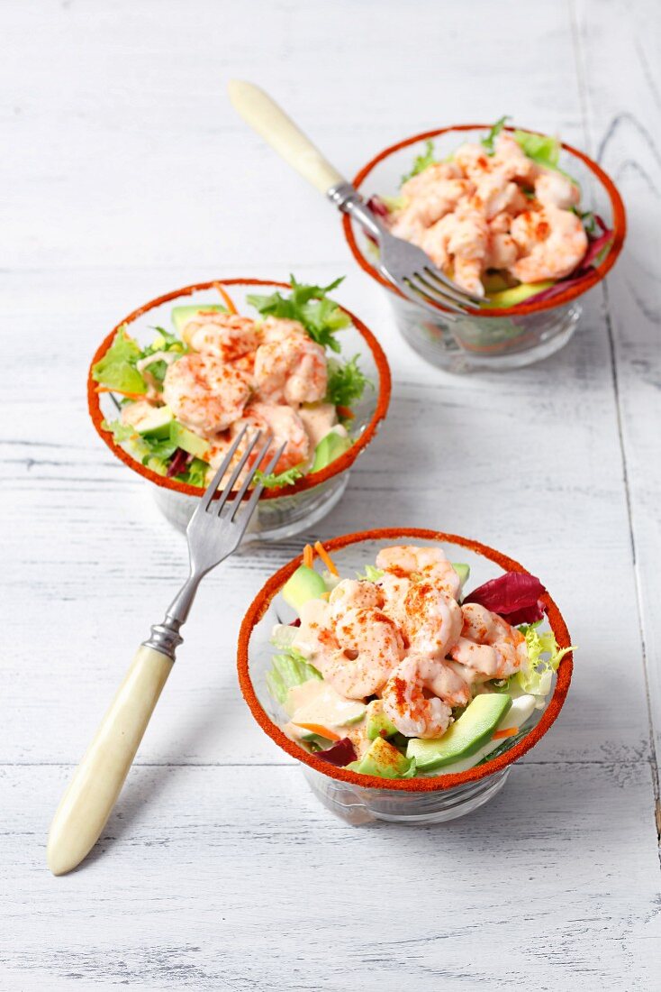 Shrimpscocktail mit Avocado