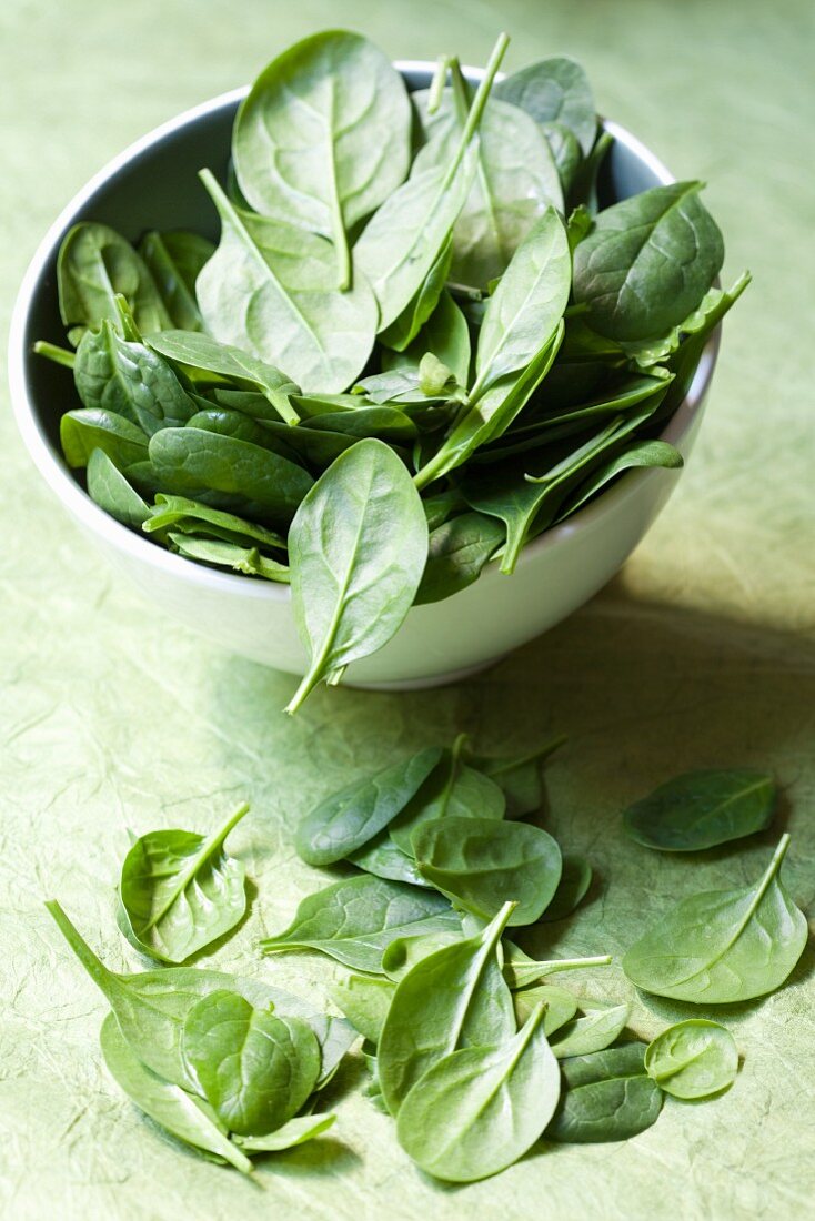 Fresh baby spinach