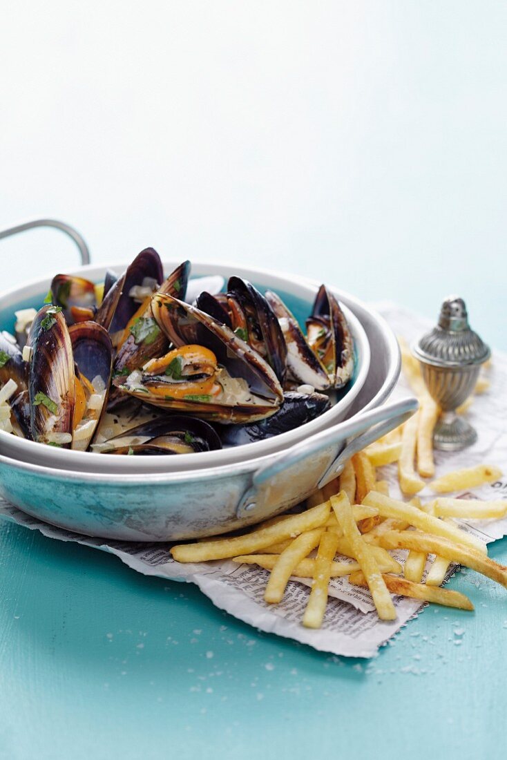 Belgian style mussels