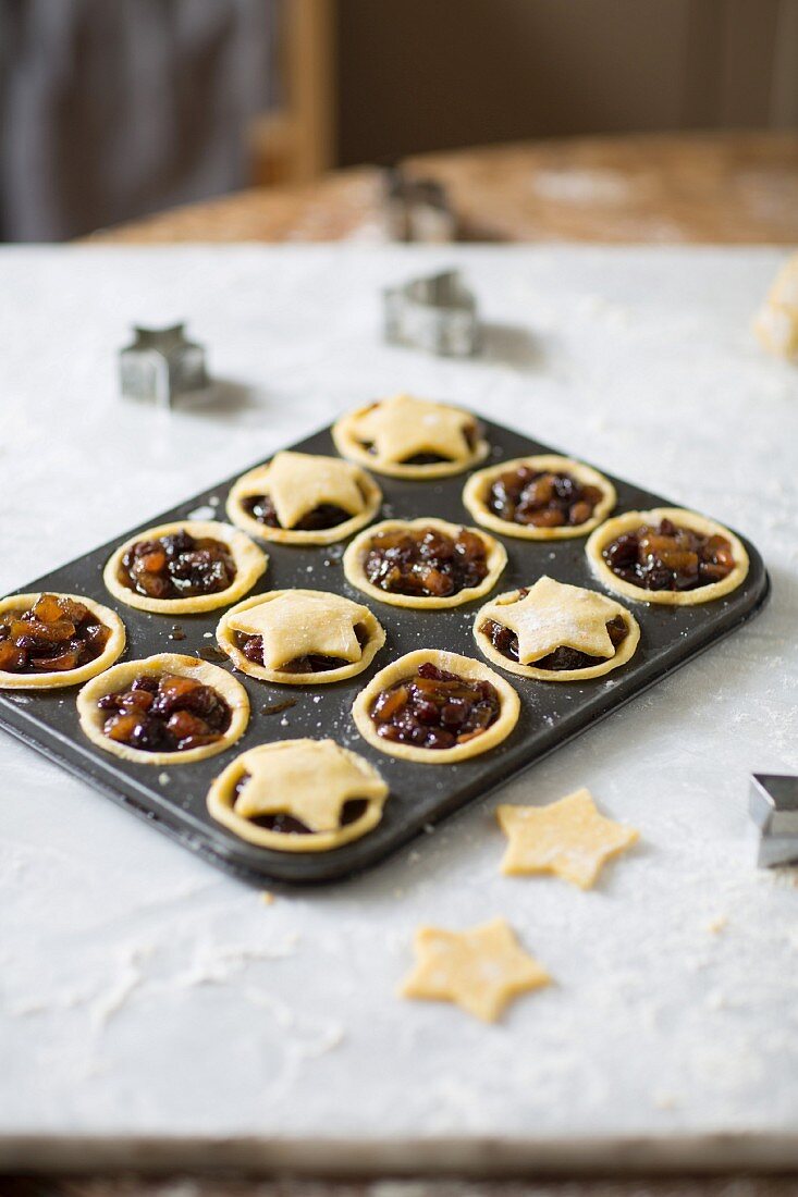 Weihnachtlliche Mince Pies zubereiten