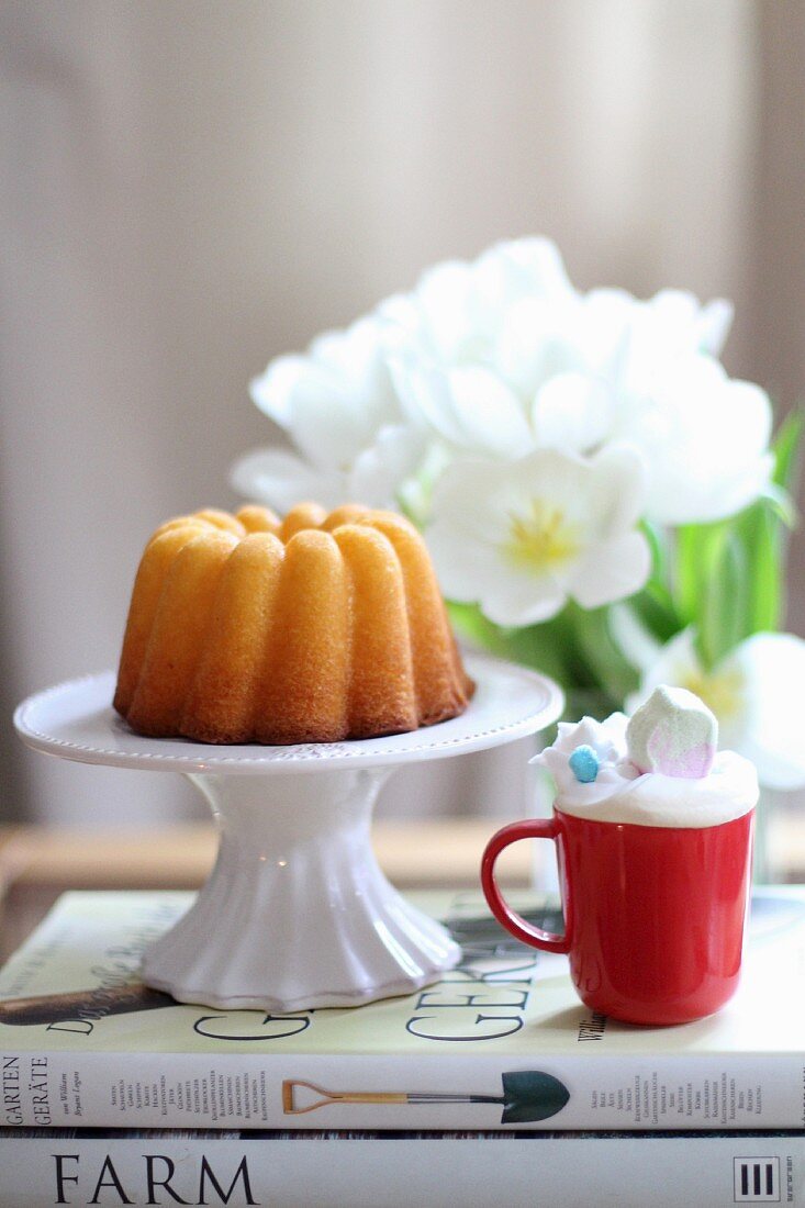 A mini Bundt cake