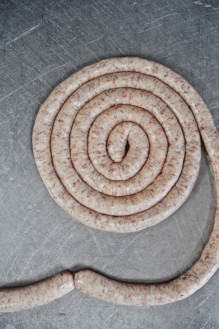 Fresh sausage spiral
